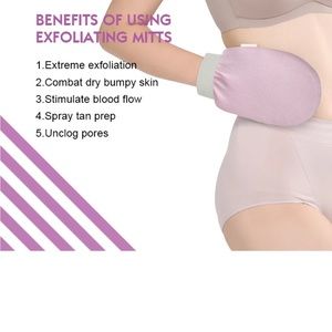 Exfoliating bath glove - 100% viscose